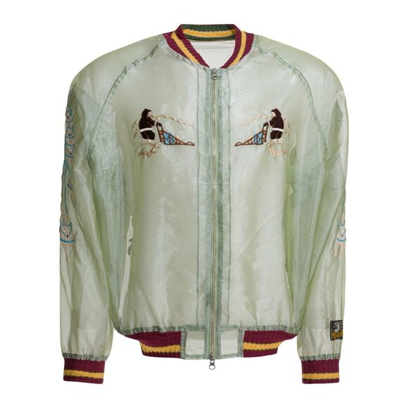 Kapital Sheer Pearl Mosquito Guard Bomber Jacket Tag Size 3 Men